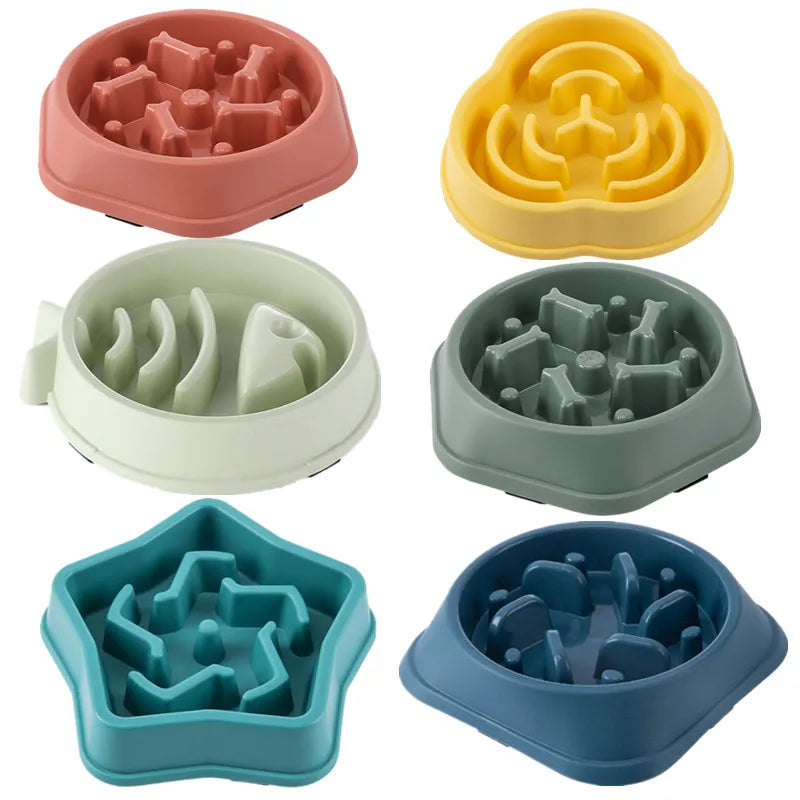 Elevate Your Dog's Dining Experience with Our Colorful Anti-Choking Slow Feeder Bowl - Promotes Healthy Eating & Digestion!