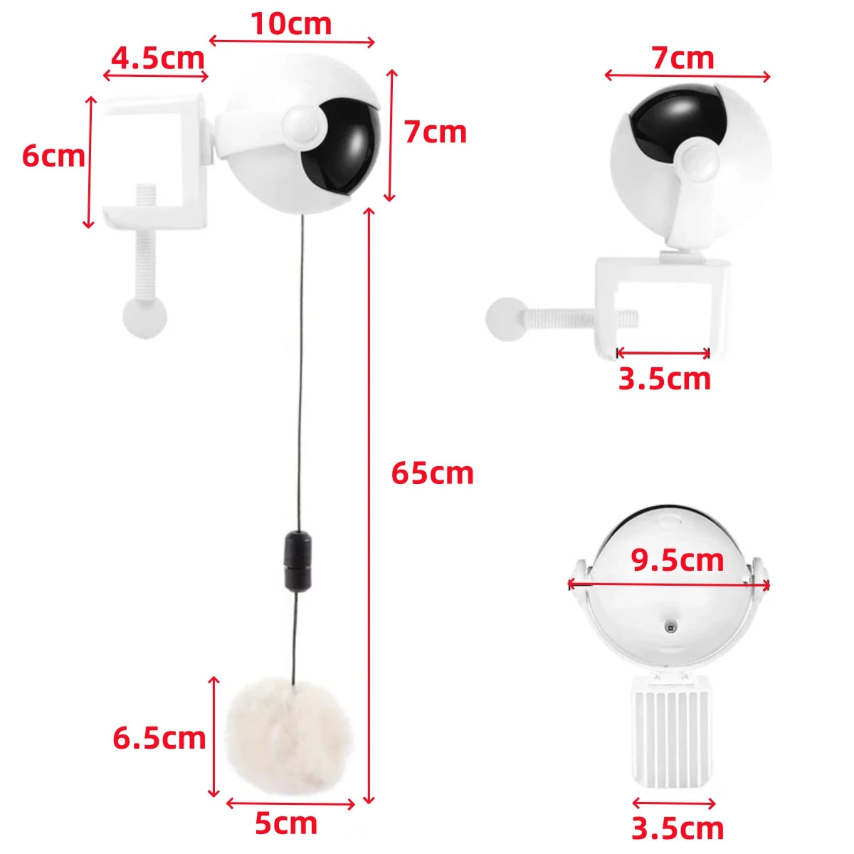 Get Your Cat's Paws in the Game with the 1Pc Lifting Ball Electric Motion Cat Toy – Round and Round They Go!