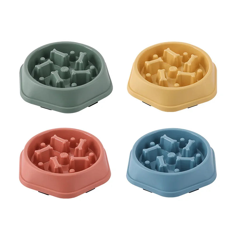 Elevate Your Dog's Dining Experience with Our Colorful Anti-Choking Slow Feeder Bowl - Promotes Healthy Eating & Digestion!