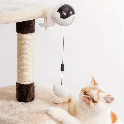 Get Your Cat's Paws in the Game with the 1Pc Lifting Ball Electric Motion Cat Toy – Round and Round They Go!